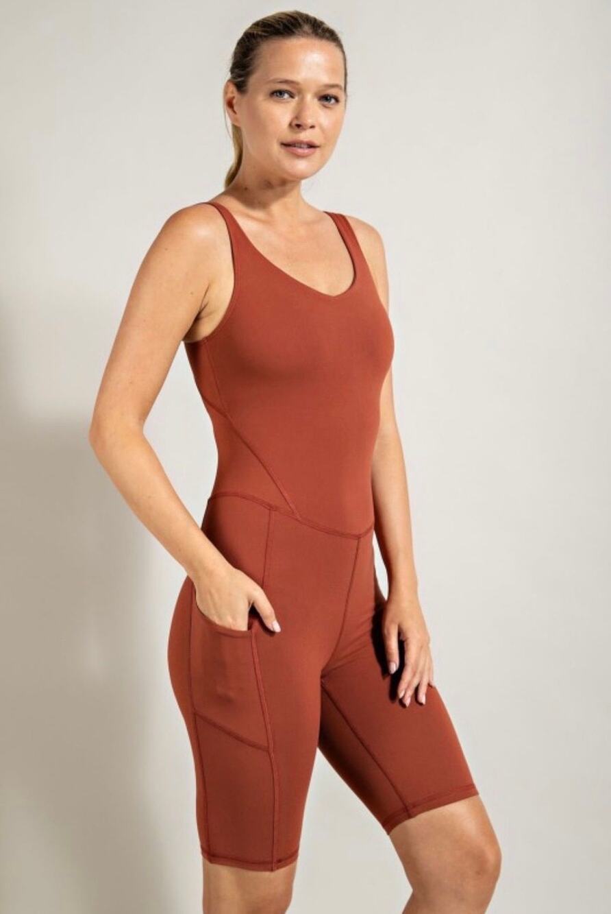 Rae Mode Dark Terracotta Romper - 3XL